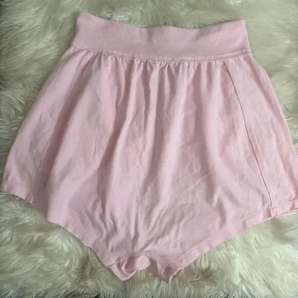 Free People Movement Womens Hot Shot Harem Shorts Size Small Pink Pale Comfort - Picture 2 of 5